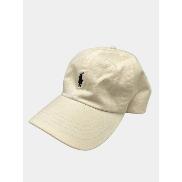 Ralph Lauren ラルフローレン キャップ ONE SIZE ONLY アイボリー コットン...