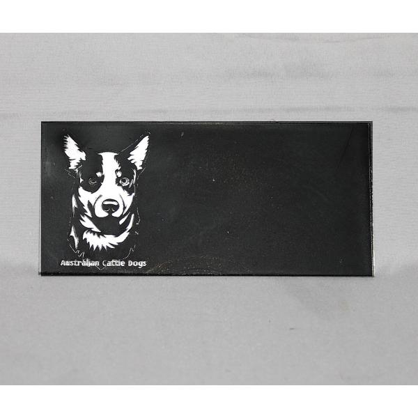 犬顔イラストアクリル表札