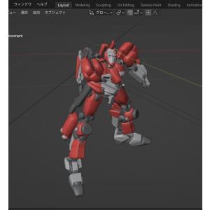 プラモ感覚で動かせる3Dロボ『A03』Blenderの詳細画像4