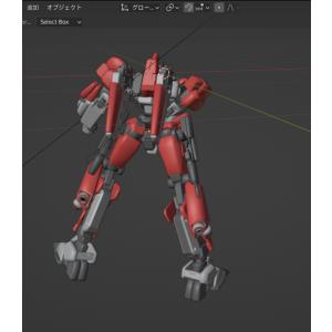 プラモ感覚で動かせる3Dロボ『A03』Blenderの詳細画像5