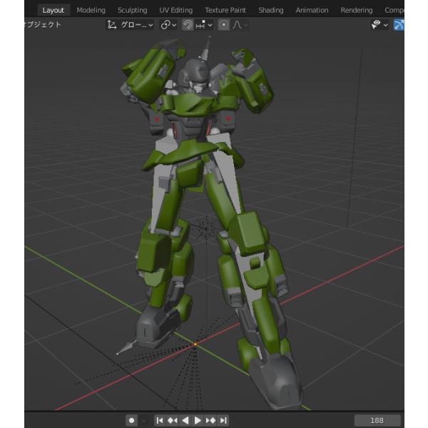 プラモ感覚で動かせる3Dロボ『C01』Blender