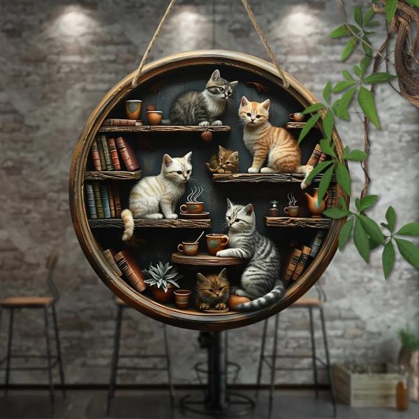 かわいい猫たちののウェルカムボード