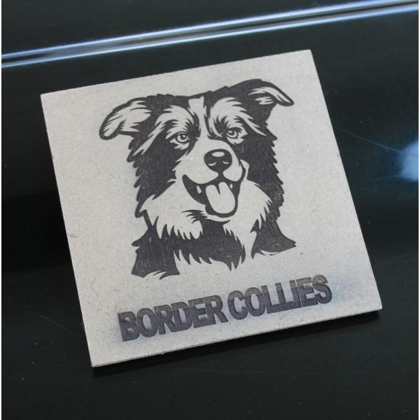 犬顔イラストMDF製表札