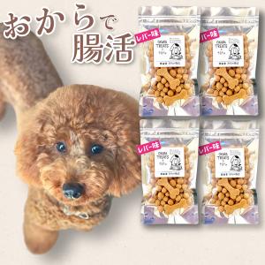 おからトリーツ レバー味 240g 60g×4袋 国産 無添加 ドッグフード（OKARA TREATS）【ゆうパケット便発送】｜digimart-shop