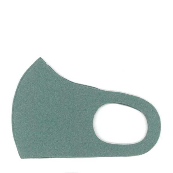 1枚 緑 カーキグリーン フリース 洗える 布 マスク 縦12.5cm 薄さ 1.2mm  かわいい...