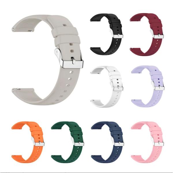 スマートウォッチ ベルト 16mm 18mm 20mm 22mm シリコン ベルト交換可能 スポーツ...