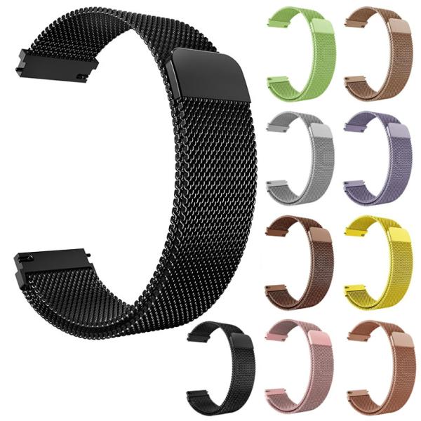 スマートウォッチ ベルト 18mm 20mm 22mm マグネット ステンレス 金属 交換 替え ベ...