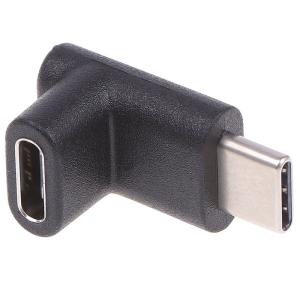USB Type-C 角度 変換アダプタ タイプC 90度縦向き オス-メス L字型