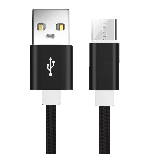 usbケーブル マイクロ 0.25m 25cmナイロン編み