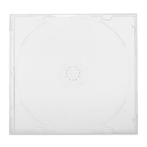 5mmスリムCDケースPP背空き（1枚収納プラケース×200個）/ カバーフィルム付・無