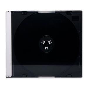 CDジュエルケース（CD1枚収納プラケース×200個）/ クリア / 白 黒（濃
