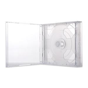 24mmマルチ4CDケース（4枚収納プラケース×100個）/ クリア / ダークグレイ