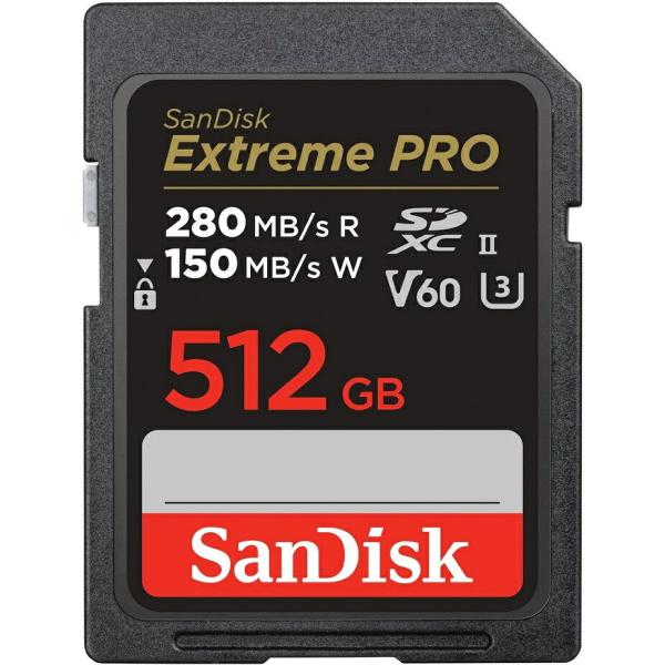 SDカード｜SDXC｜512GB｜SanDisk サンディスク｜R:280MB/s W:150MB/...