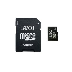 Lazos microSDHCメモリーカード　8GB　CLASS10 L-B8MSD10【ネコポス便配送制限12点まで】