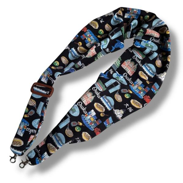 スカーフストラップ サクラスリング Sakura Sling 大阪柄 二越ちりめん ３Way構造 長...