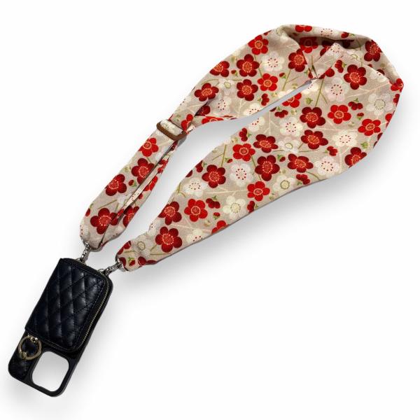 スカーフストラップ｜サクラスリング｜Sakura Sling｜３Way構造｜長さ調整可能｜ファスナー...