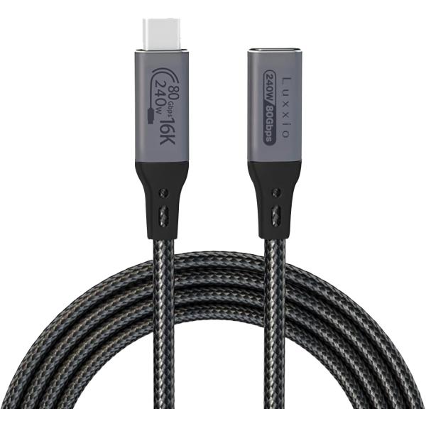 Luxxio USB4 2.0 Gen4/Thunderbolt5 USB-C to C オスメス ...