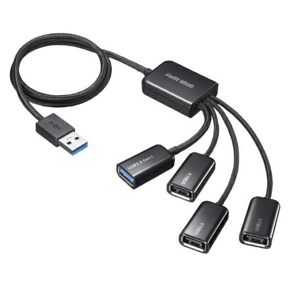 SANWA SUPPLY USB3.2 Gen1+USB2.0 コンボハブ USB-3H436BK【...