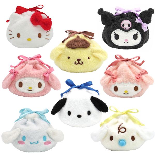 サンリオ まんまる巾着 サンリオ ポーチ サンリオ グッズ メイク 巾着 ポーチ キティちゃん 大人...