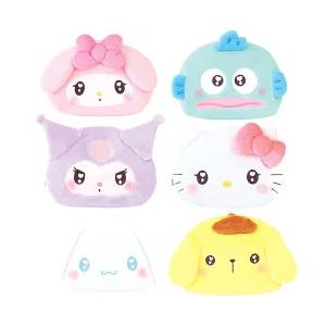 サンリオキャラクターズぬいぐるみシェル型フェイスポーチ