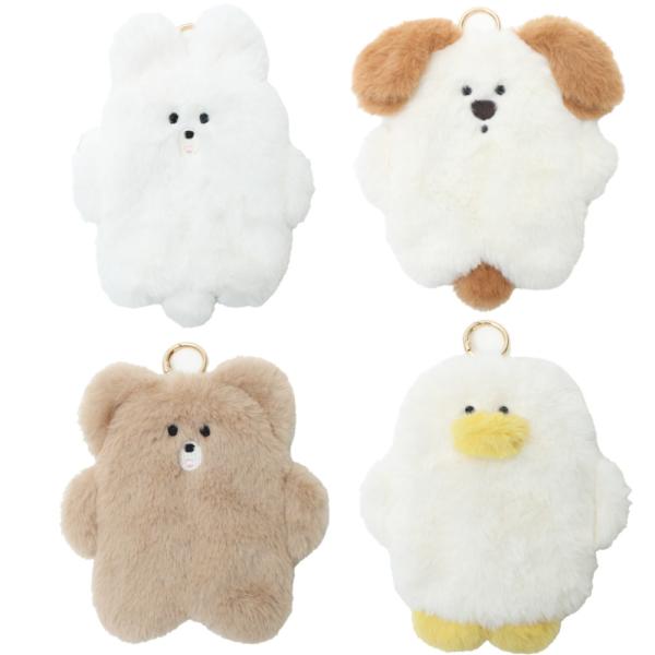 スフレベアキーリングポーチ イヤホンポーチ イヤホン 入れる ポーチ ワイヤレスイヤホン ポーチ ワ...