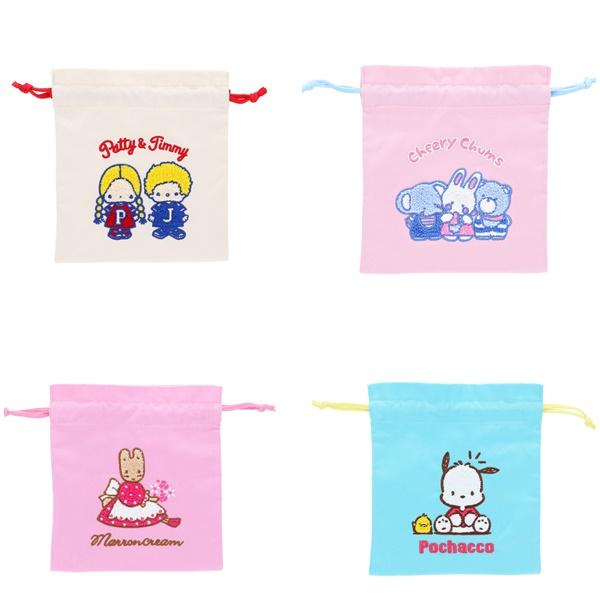 サンリオ レトロ 巾着ポーチ サンリオ ポーチ パティ&amp;ジミー 小さいポーチ チアリーチャム グッズ...