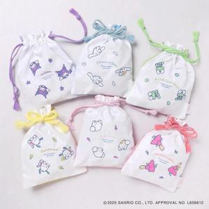 ポムポムプリン 巾着袋 きんちゃくポーチ フラワー サンリオ ジェイズ