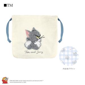 トムとジェリーサガラ刺繍巾着ポーチ 巾着ポーチ...の詳細画像1