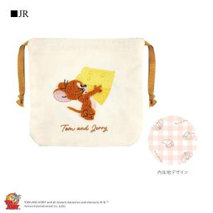 トムとジェリーサガラ刺繍巾着ポーチ 巾着ポーチ...の詳細画像2