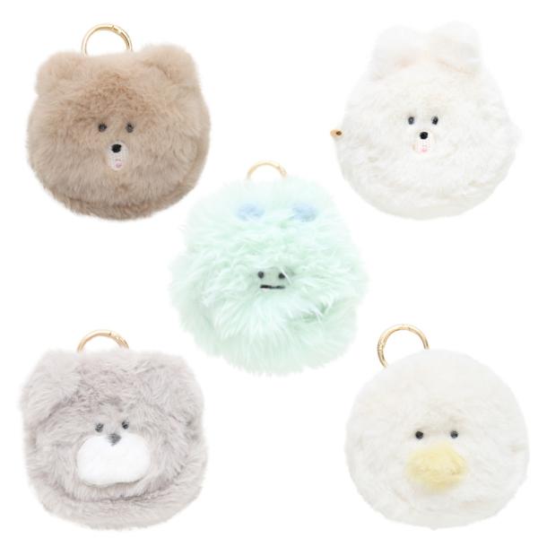 スフレベアミニポーチ イヤホン ポーチ イヤホン ケース ワイヤレスイヤホンポーチ かわいい ミニポ...