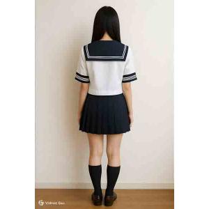 スクールパール 学校販売用 春夏半袖セーラー服...の詳細画像5
