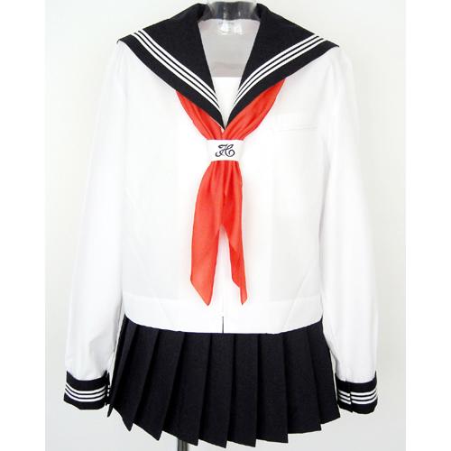 スクールパール　学校販売用　春夏長袖セーラー服(中間服)◆カブリ・前開/〜T180A・〜T185Bサ...