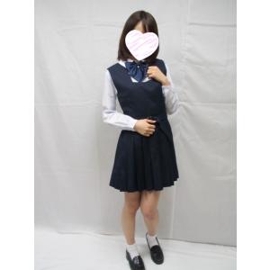 【日本製】紺ジャンバースカート・ミニ丈(プリーツ40cm)仕様◆T155〜185｜digital-wave