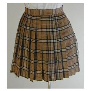 バーバリーチェックプリーツスカートト、スカート丈40cm スクール 学校