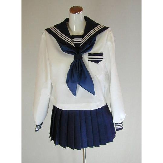 冬クリームセーラー服 スクール 学校制服 通学 高校生 学生 中学生 学生服 オリジナル