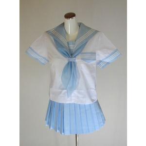 夏水色セーラー服 スクール 学校制服 通学 高校生 学生 中学生 学生服 オリジナル｜digital-wave
