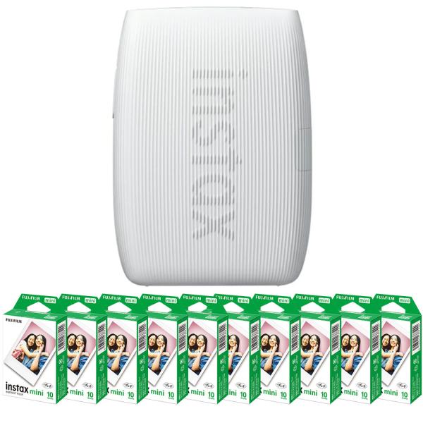 (フィルム100枚付)富士フィルム　スマートフォン用プリンター リンク3　CLAY WHITE（クレ...