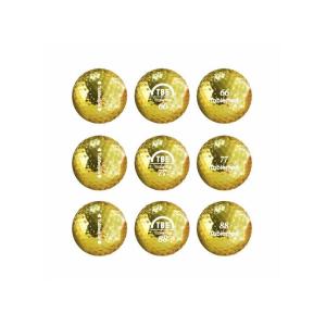 TOBIEMON (飛衛門) 2ピース メタルボール ゴールド 9球入り T-BMGD 非公認球 ゴ...