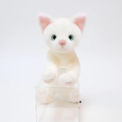 Cuddly カドリー ツル丸 白 ミスチーフ(約30cm 約200g) 猫ぬいぐるみ 017 【日...