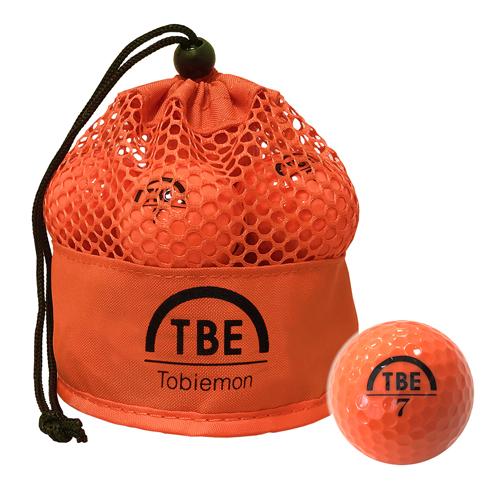 TOBIEMON (飛衛門) R&amp;A公認ゴルフボール メッシュバッグ入・2ピース・カラー・橙・12 ...