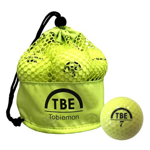 TOBIEMON (飛衛門) R&amp;A公認ゴルフボール メッシュバッグ入・2ピース・カラー・黄・12球...