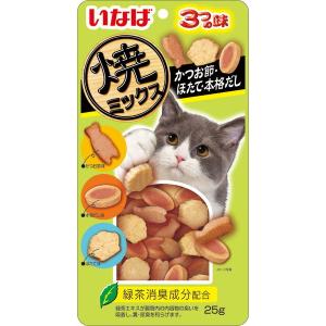いなば 焼ミックス3つの味 かつお節・ほたて・本格だし 25g