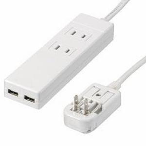 ヤザワ 海外用マルチ変換タップ AC2個口+U...の詳細画像1