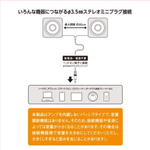 OHM ミニスピーカー ヘッドホン端子につなぐ...の詳細画像3
