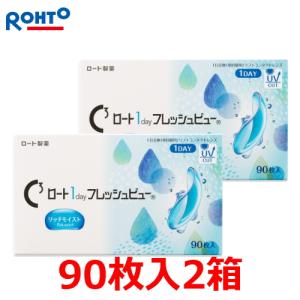 コンタクトレンズ 1day ロート ワンデー フレッシュビュー リッチモイスト 1day 1日使い捨て コンタクトレンズ 90枚入 2箱