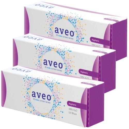 コンタクトレンズ 1DAY アベオワンデー 30枚入り 3箱 1日使い捨て aveo 1day アイ...