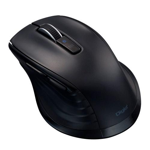 ナカバヤシ　Digio2　BT静音5ボタンBlueLEDマウス/ブラック　MUS-BKF228BK