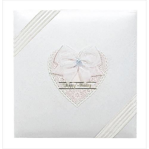 ナカバヤシ　フエルアルバム婚礼用　ハッピーウェディング　ホワイト　ア-LK-308-W