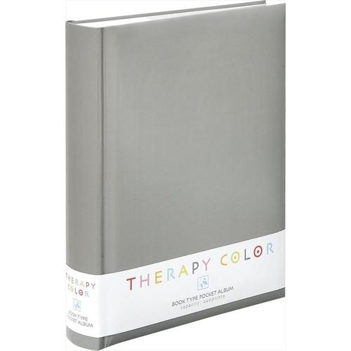 ナカバヤシ　セラピーカラー背丸ブック式Ｐアルバム２４０クールグレー　TCBP-240-CG