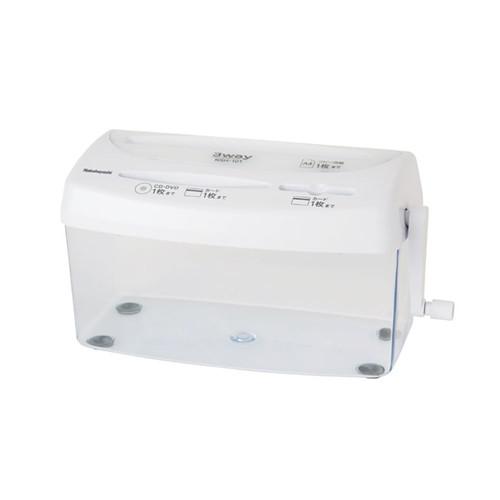 ナカバヤシ　３ウェイハンドシュレッダ１０１／ホワイト　NSH-101WH